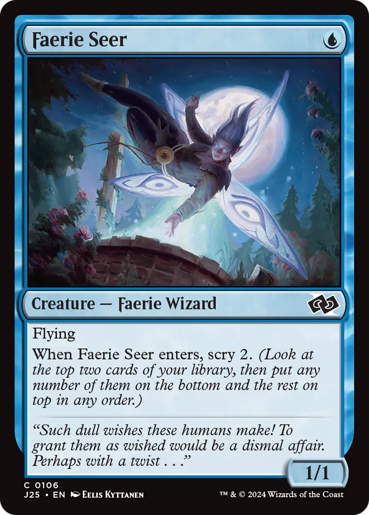Voyant faerie — Foundations Jumpstart — Magic: The Gathering
