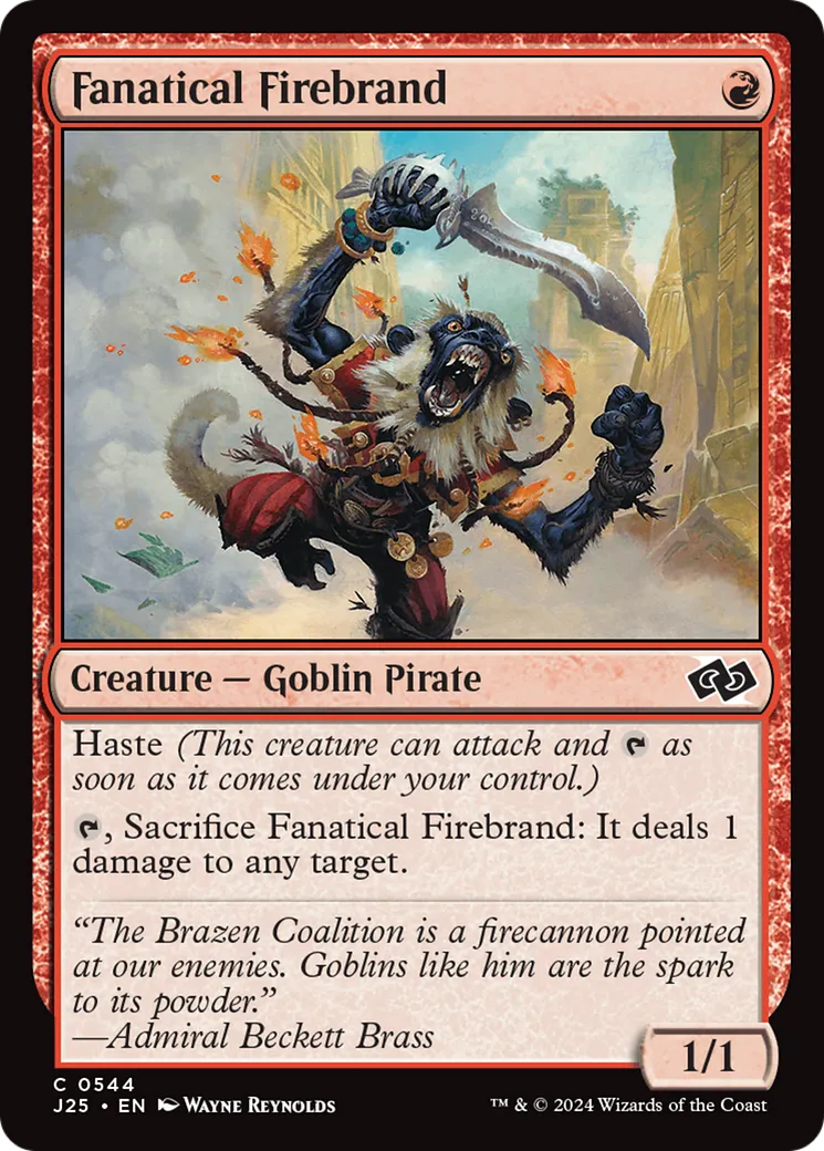 Fanatical Firebrand — Foundations Jumpstart — Magic: The Gathering