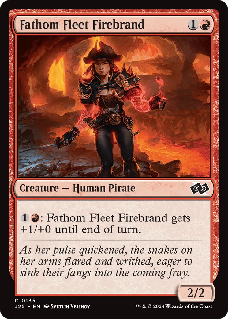 Fathom Fleet Firebrand from Foundations Jumpstart - Magic: The Gathering