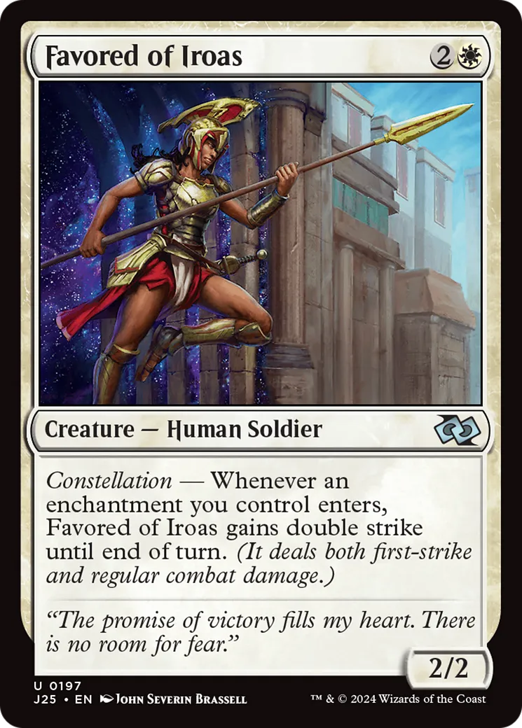 Favored of Iroas — Foundations Jumpstart — Magic: The Gathering