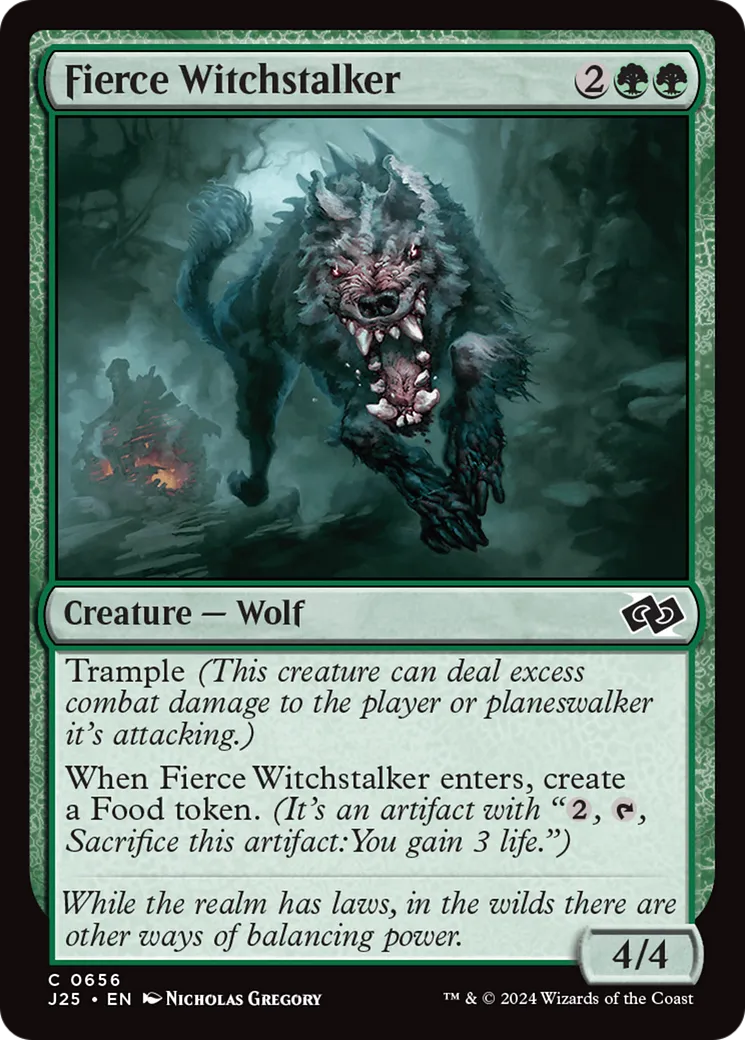 Pisteur de sorcière féroce — Foundations Jumpstart — Magic: The Gathering