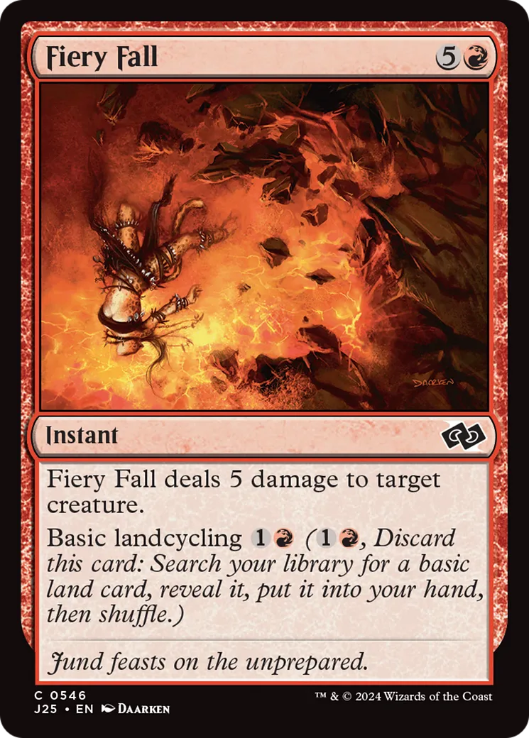 Chute ardente — Foundations Jumpstart — Magic: The Gathering