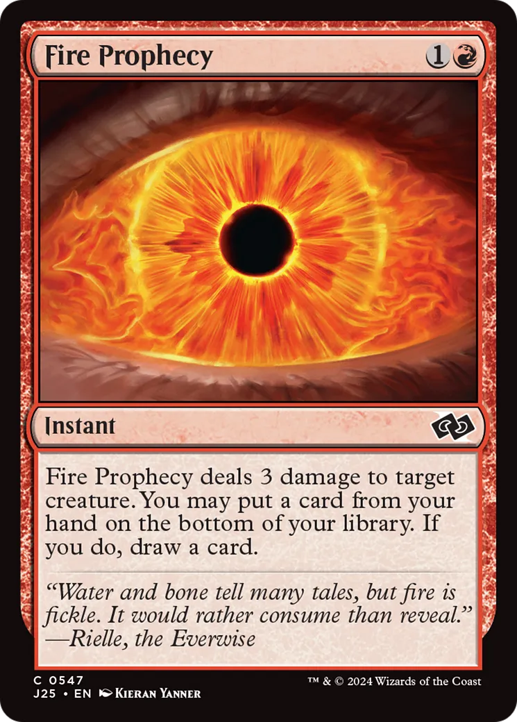 Fire Prophecy — Foundations Jumpstart — Magic: The Gathering