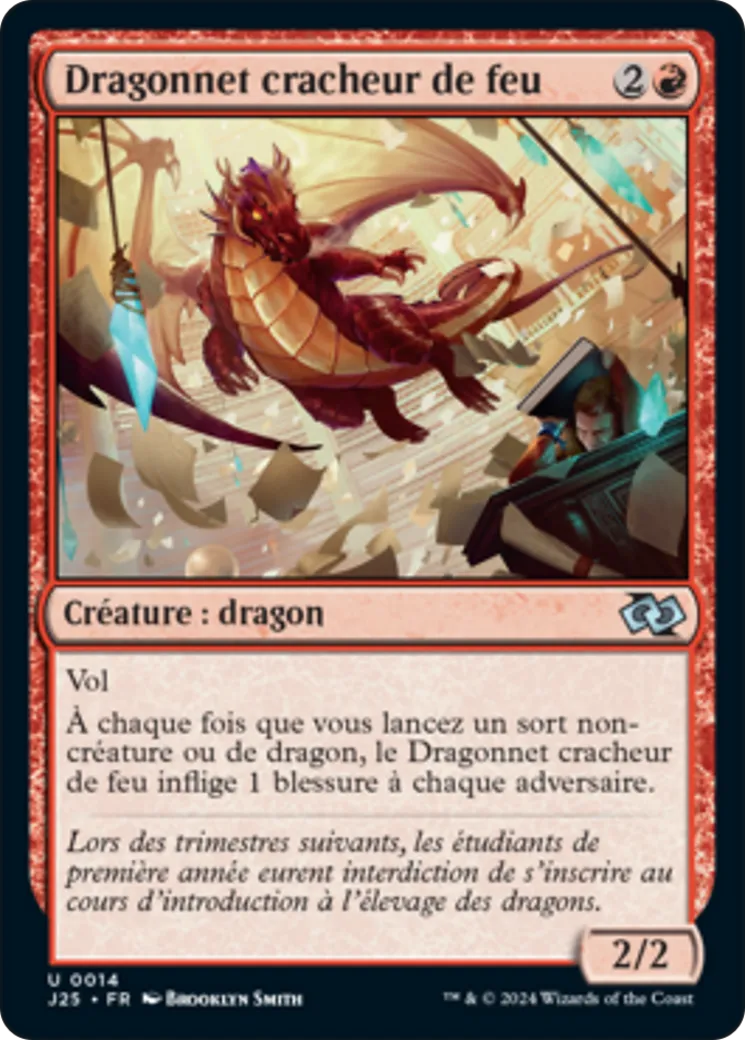 Dragonnet cracheur de feu — Foundations Jumpstart — Magic: The Gathering