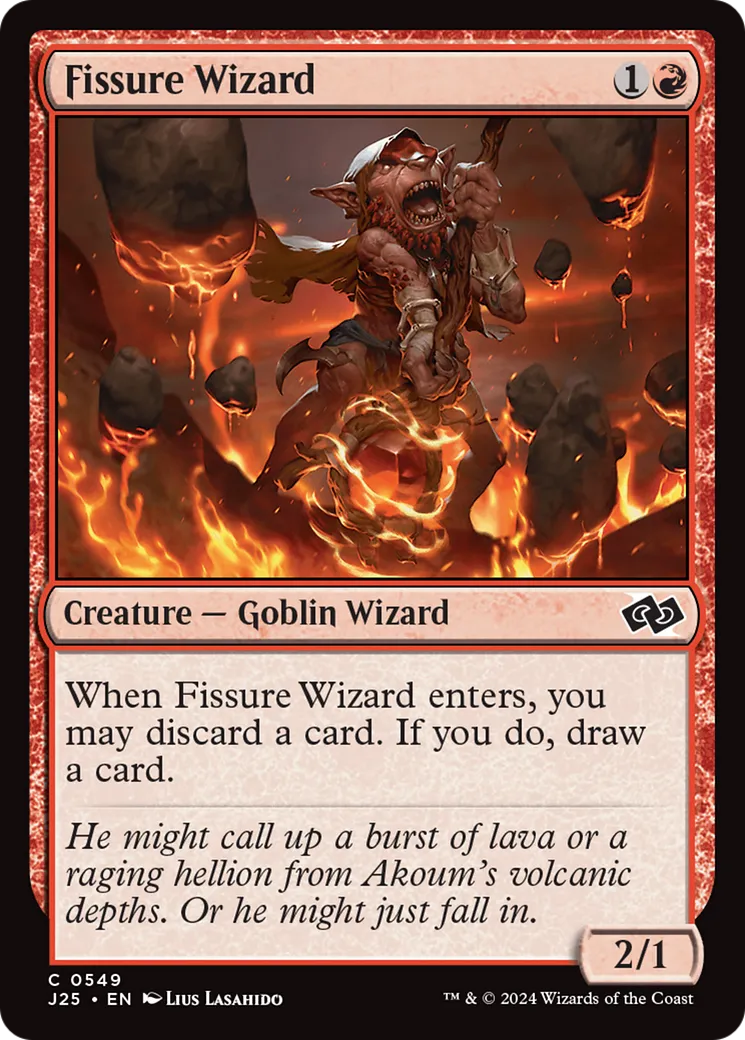 Fissure Wizard — Foundations Jumpstart — Magic: The Gathering