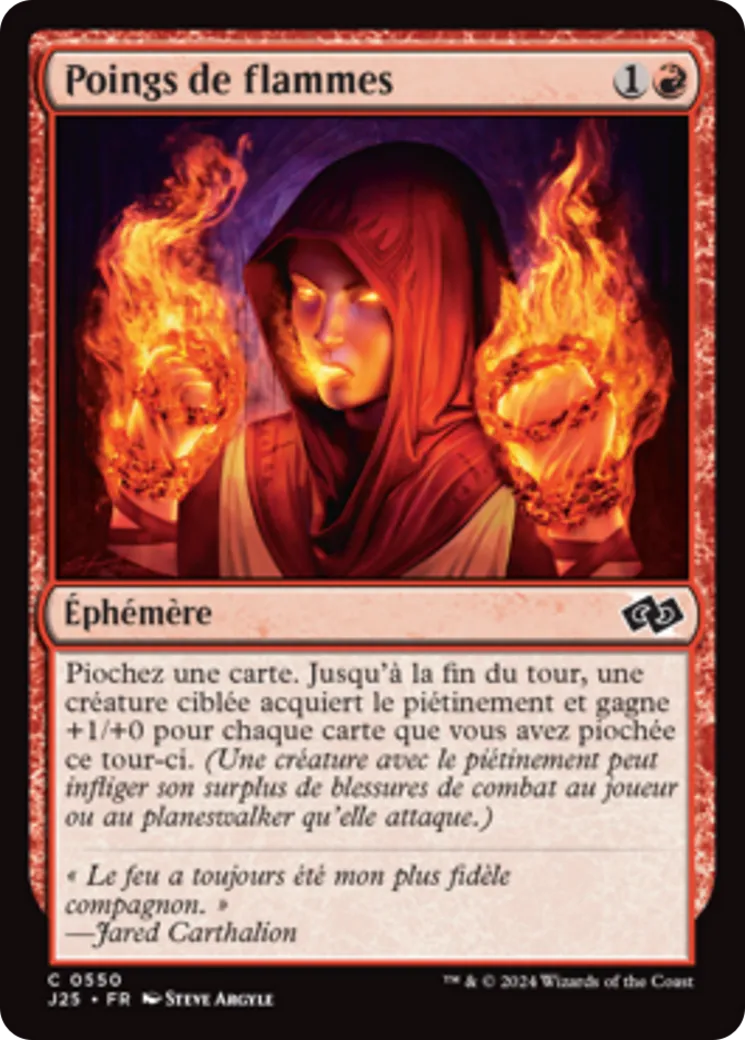 Poings de flammes — Foundations Jumpstart — Magic: The Gathering