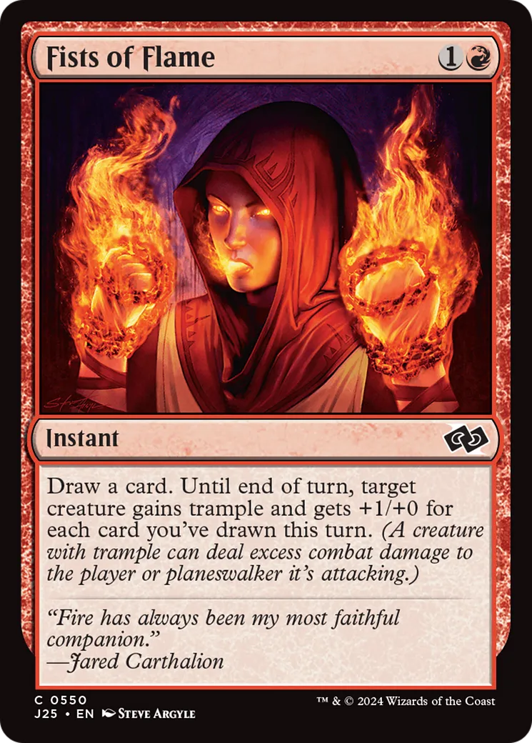 Fists of Flame — Foundations Jumpstart — Magic: The Gathering