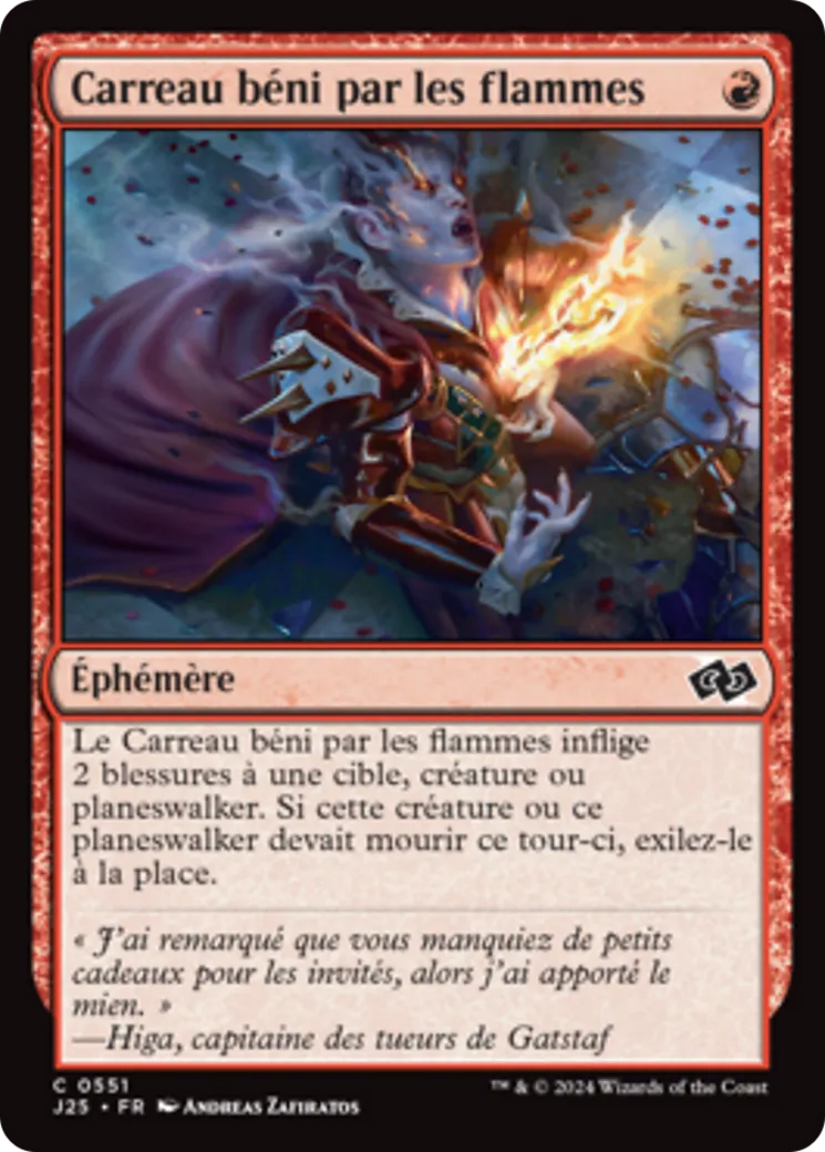 Carreau béni par les flammes — Foundations Jumpstart — Magic: The Gathering
