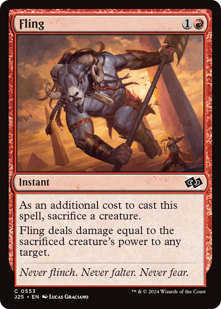 Fling — Foundations Jumpstart — Magic: The Gathering
