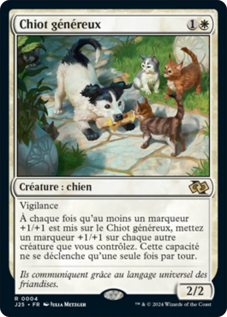 Chiot généreux — Foundations Jumpstart — Magic: The Gathering