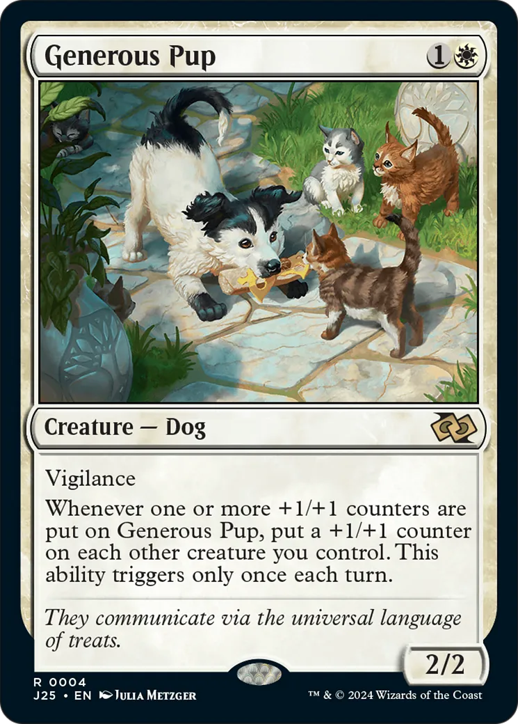 Generous Pup — Foundations Jumpstart — Magic: The Gathering