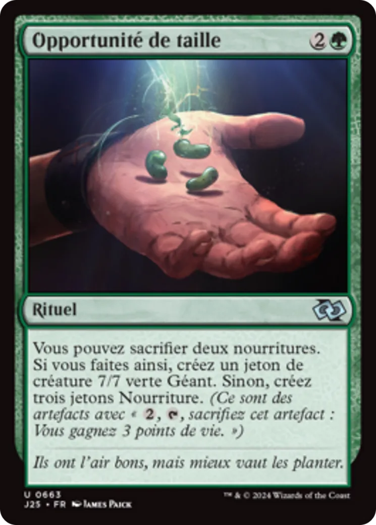 Opportunité de taille — Foundations Jumpstart — Magic: The Gathering