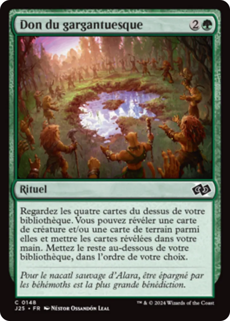 Don du gargantuesque — Foundations Jumpstart — Magic: The Gathering