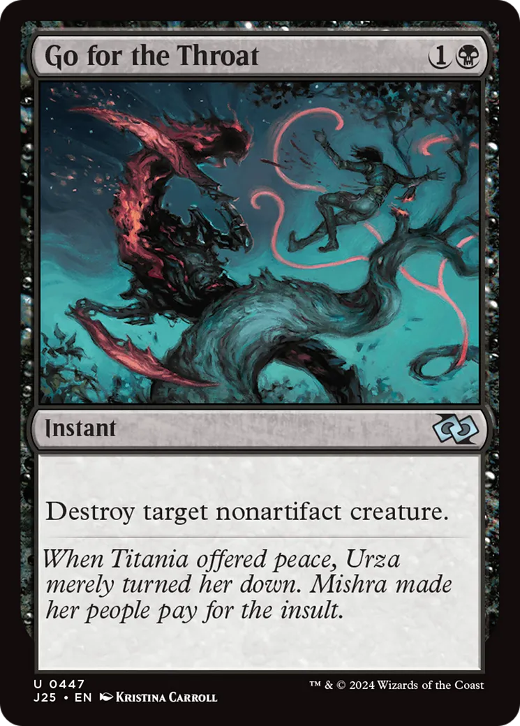 Go for the Throat — Foundations Jumpstart — Magic: The Gathering