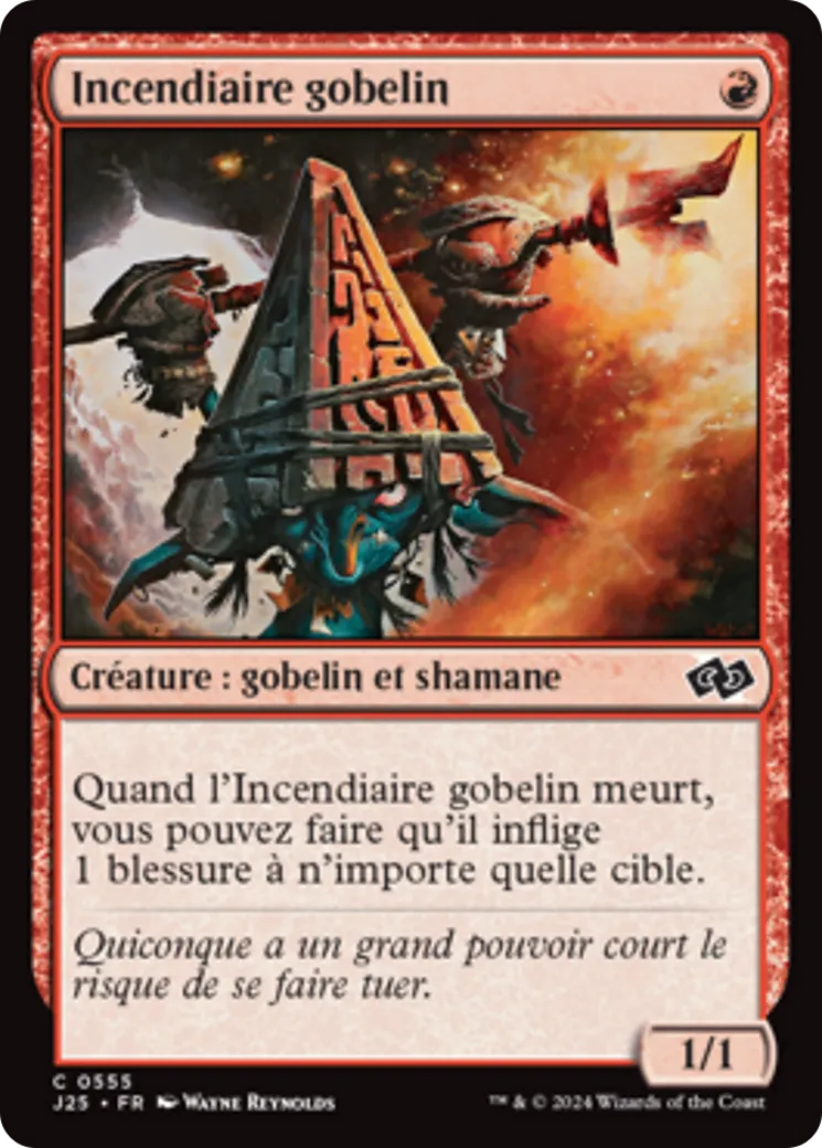 Incendiaire gobelin — Foundations Jumpstart — Magic: The Gathering