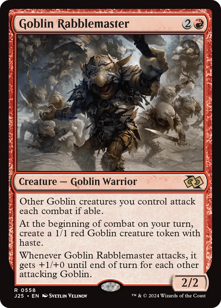Goblin Rabblemaster — Foundations Jumpstart — Magic: The Gathering