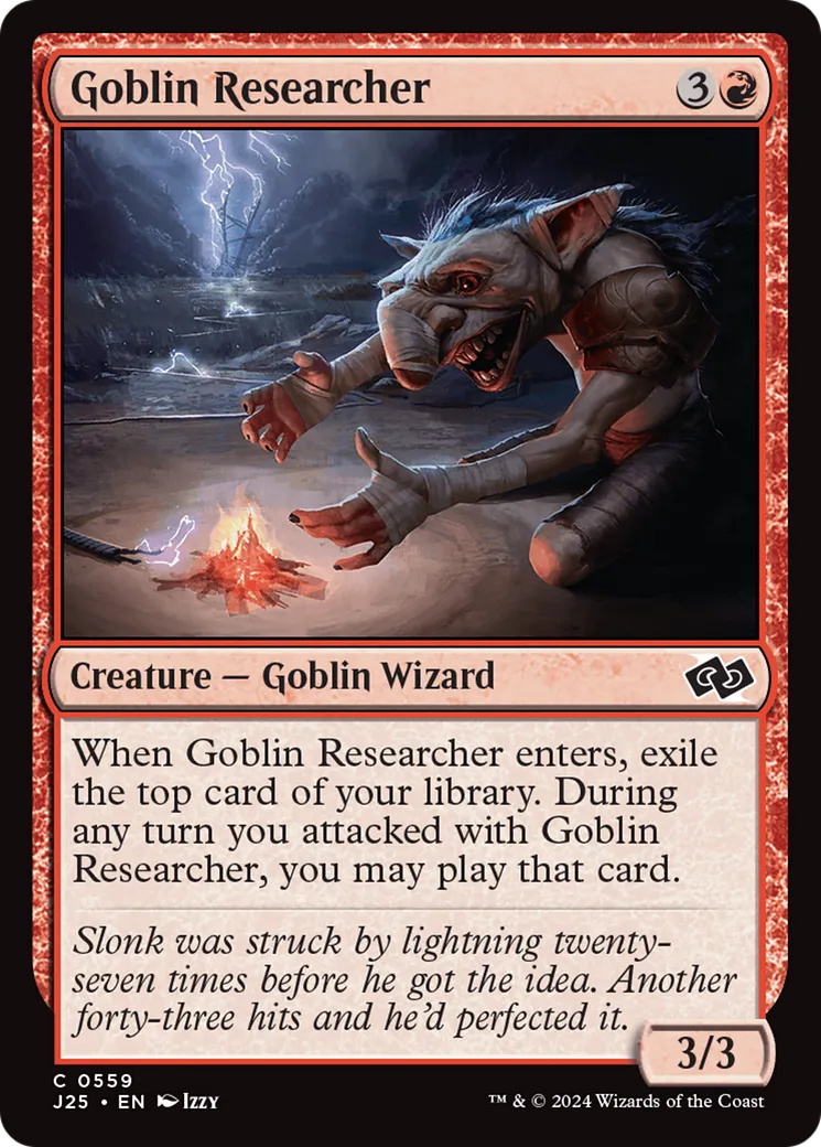 Goblin Researcher — Foundations Jumpstart — Magic: The Gathering