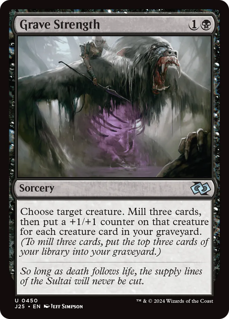 Grave Strength — Foundations Jumpstart — Magic: The Gathering
