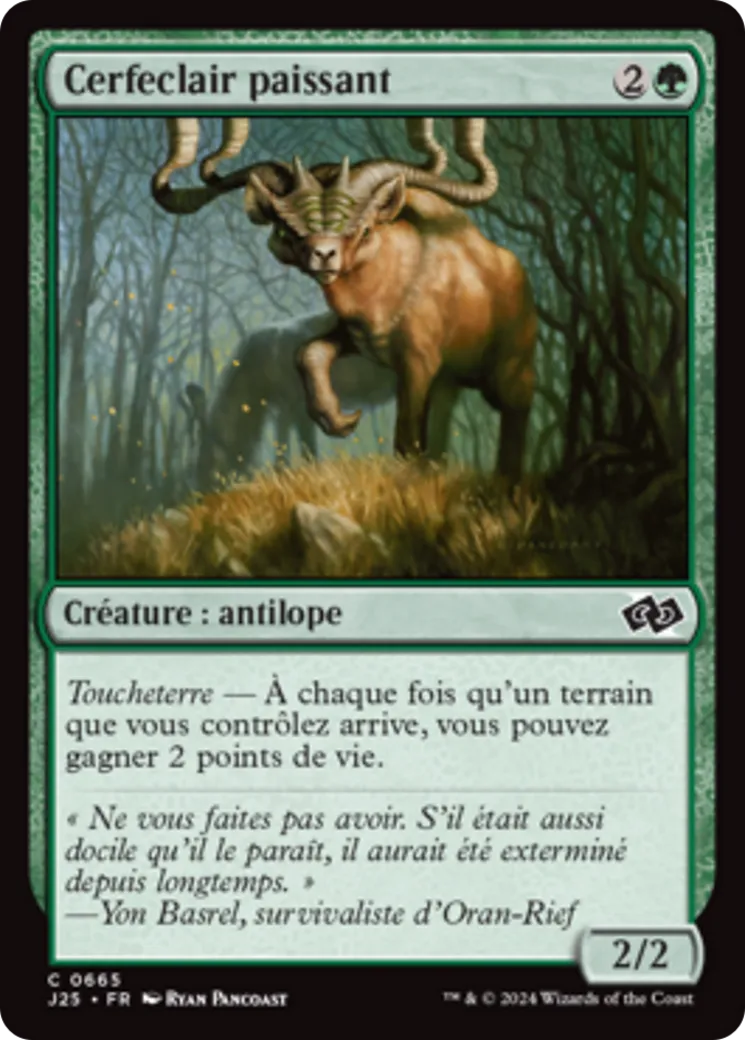 Cerfeclair paissant — Foundations Jumpstart — Magic: The Gathering