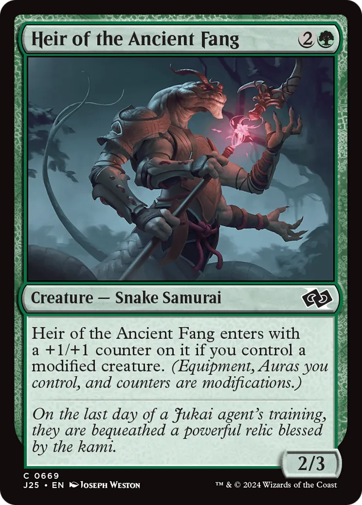 Héritière du Croc ancien — Foundations Jumpstart — Magic: The Gathering