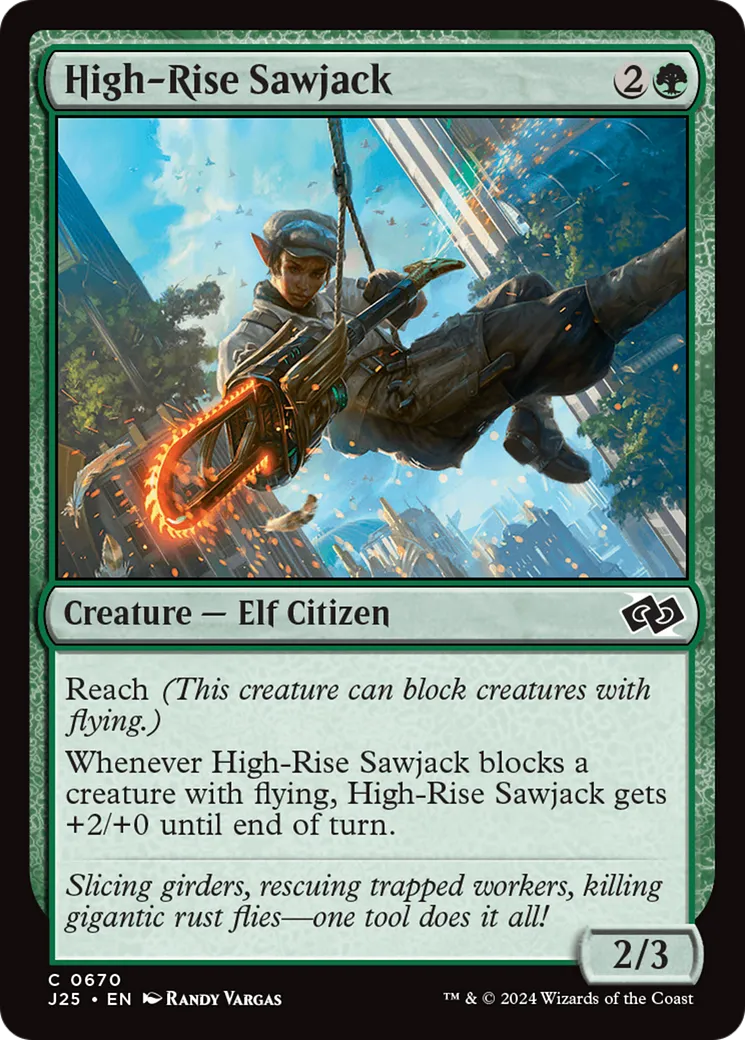 High-Rise Sawjack — Foundations Jumpstart — Magic: The Gathering