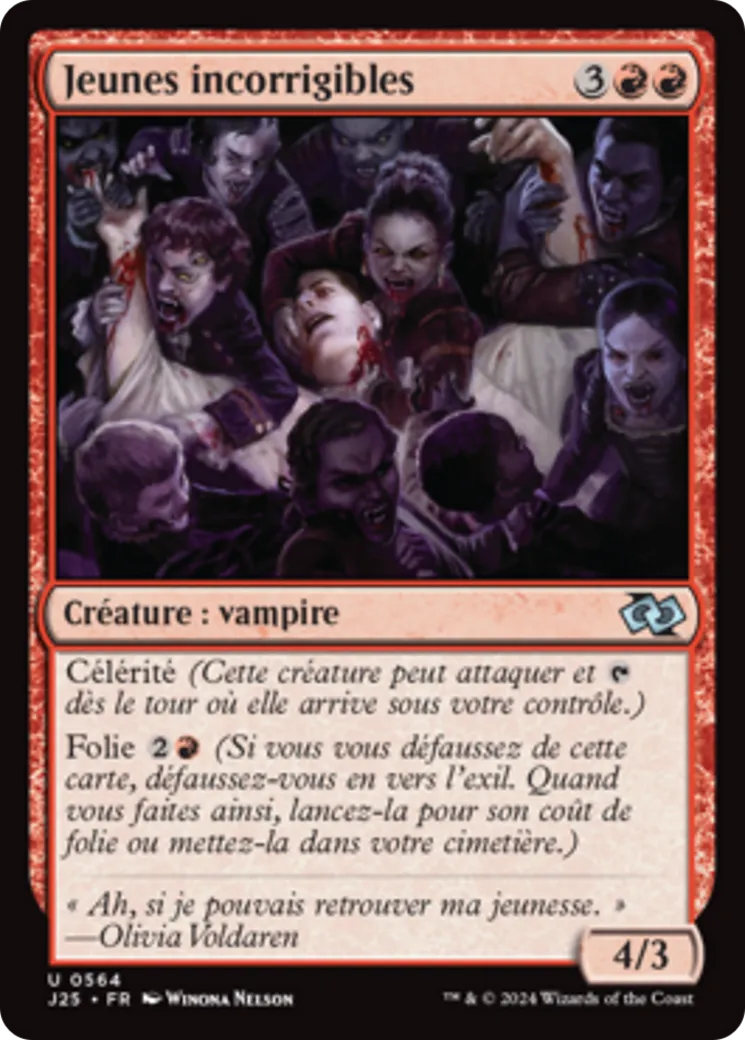 Jeunes incorrigibles — Foundations Jumpstart — Magic: The Gathering