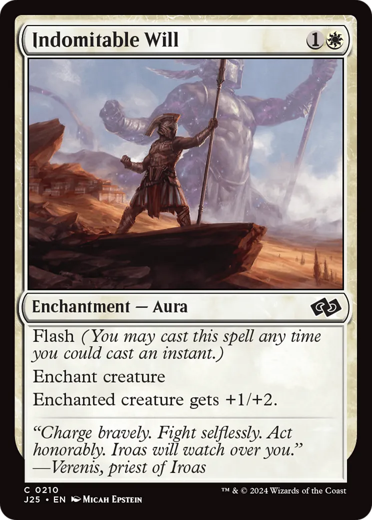 Indomitable Will — Foundations Jumpstart — Magic: The Gathering