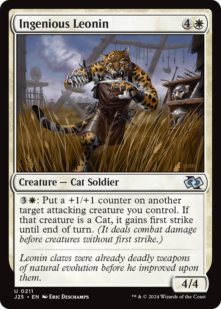 Ingenious Leonin from Foundations Jumpstart - Magic: The Gathering