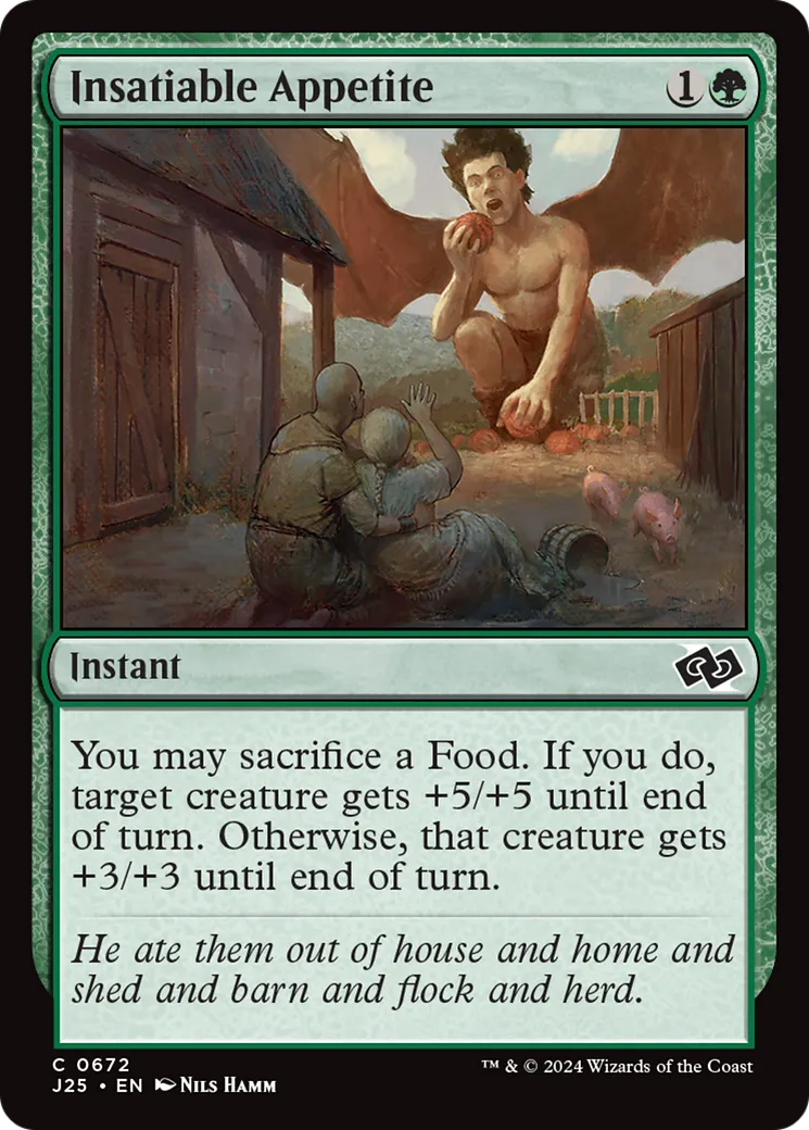Appétit insatiable — Foundations Jumpstart — Magic: The Gathering