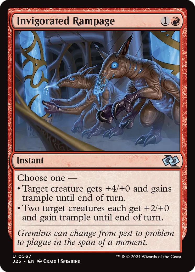 Invigorated Rampage — Foundations Jumpstart — Magic: The Gathering
