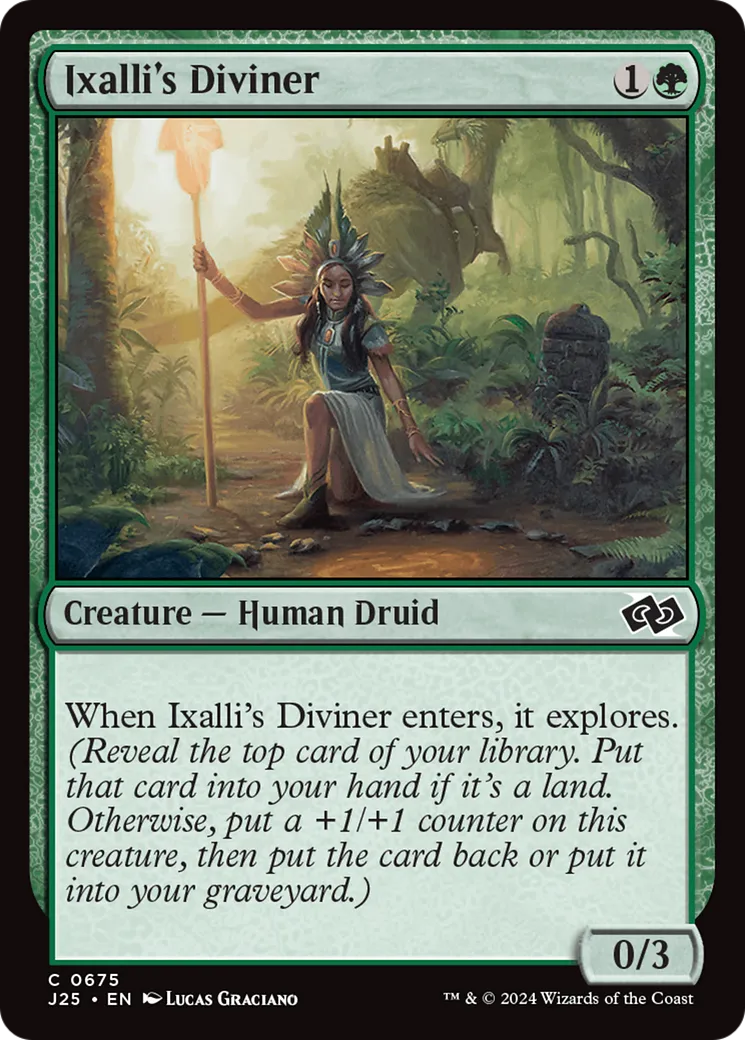 Ixalli's Diviner — Foundations Jumpstart — Magic: The Gathering