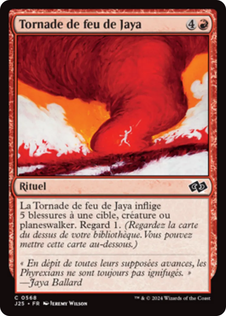 Tornade de feu de Jaya — Foundations Jumpstart — Magic: The Gathering