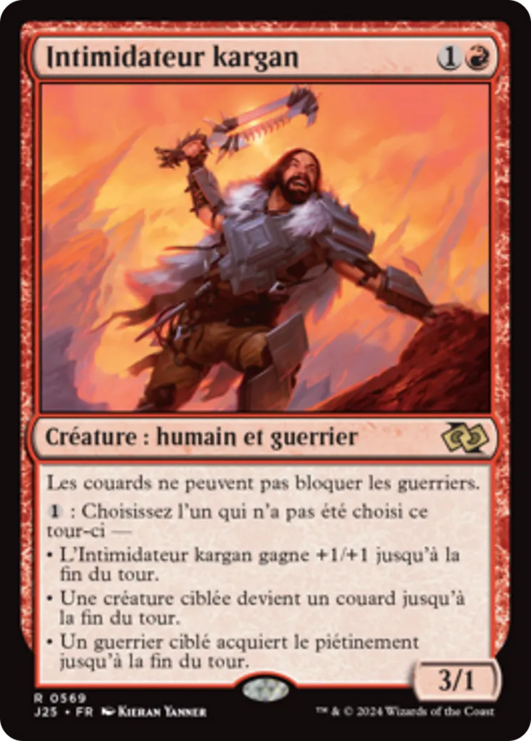 Intimidateur kargan — Foundations Jumpstart — Magic: The Gathering