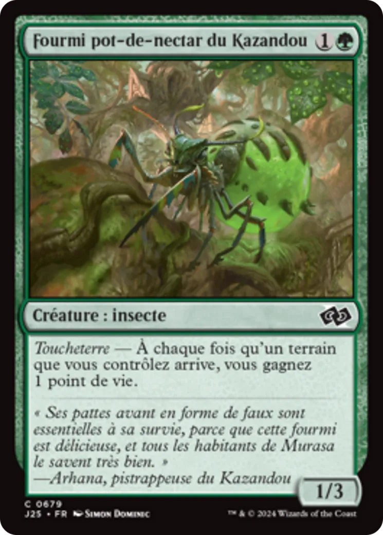 Fourmi pot-de-nectar du Kazandou — Foundations Jumpstart — Magic: The Gathering