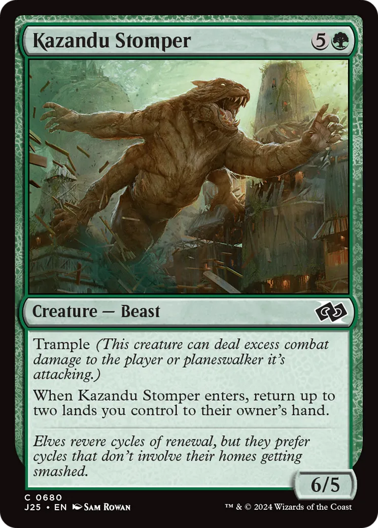 Kazandu Stomper — Foundations Jumpstart — Magic: The Gathering
