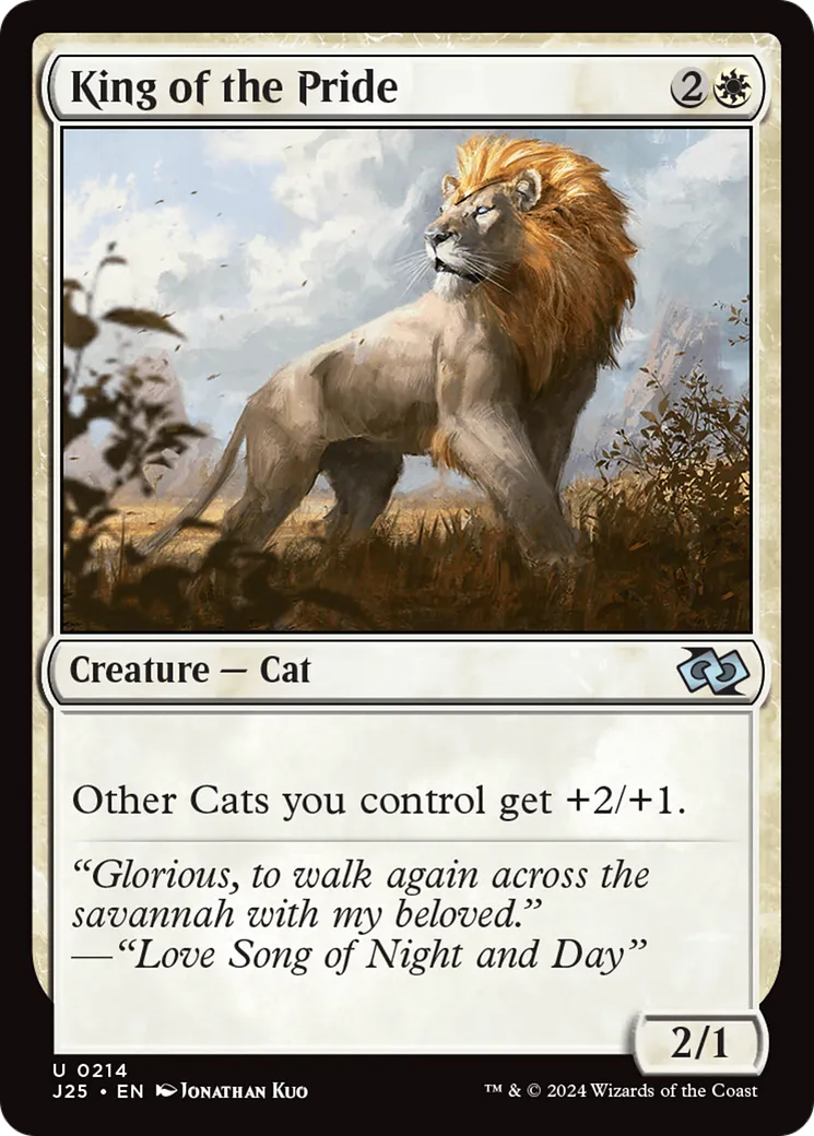 King of the Pride from Foundations Jumpstart - Magic: The Gathering