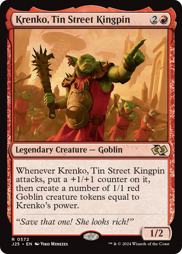 Krenko, Tin Street Kingpin from Foundations Jumpstart - Magic: The Gathering