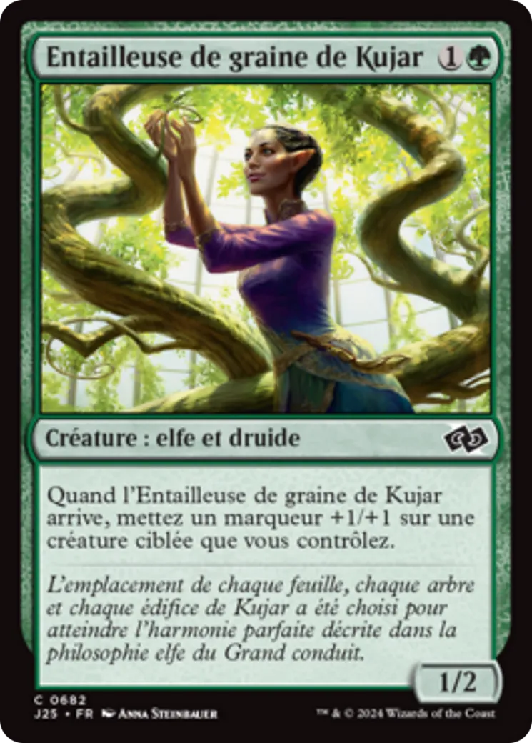 Entailleuse de graine de Kujar — Foundations Jumpstart — Magic: The Gathering