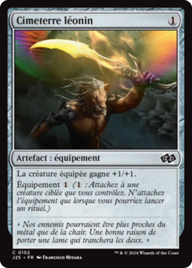 Cimeterre léonin — Foundations Jumpstart — Magic: The Gathering