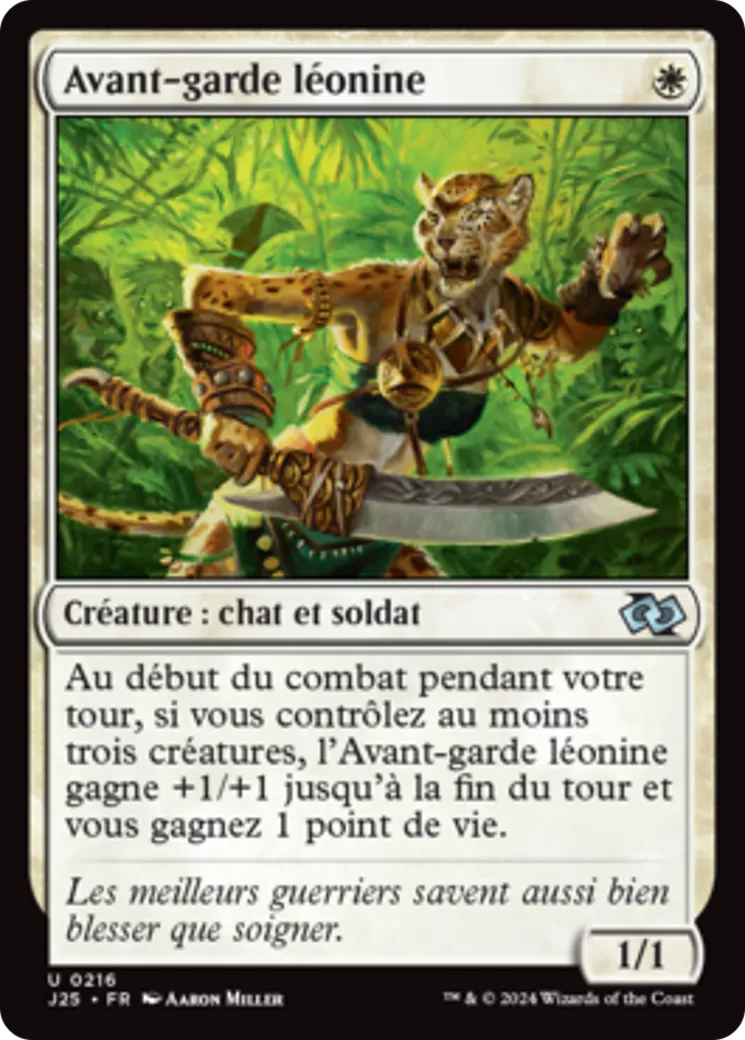 Avant-garde léonine — Foundations Jumpstart — Magic: The Gathering