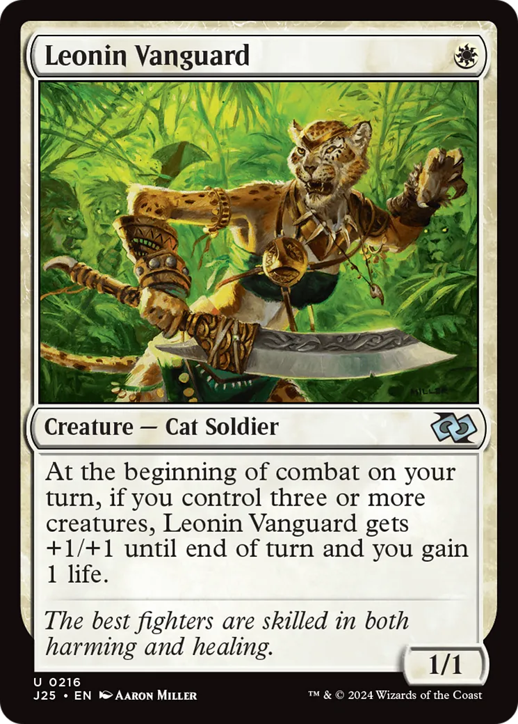 Leonin Vanguard — Foundations Jumpstart — Magic: The Gathering