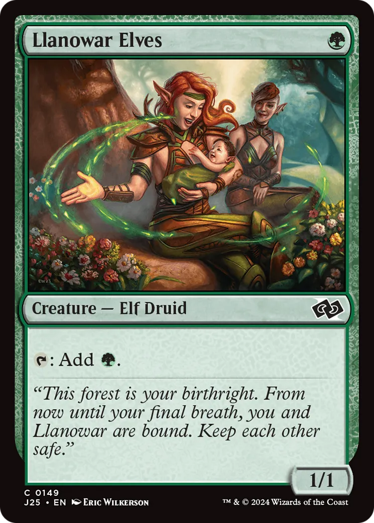 Llanowar Elves — Foundations Jumpstart — Magic: The Gathering