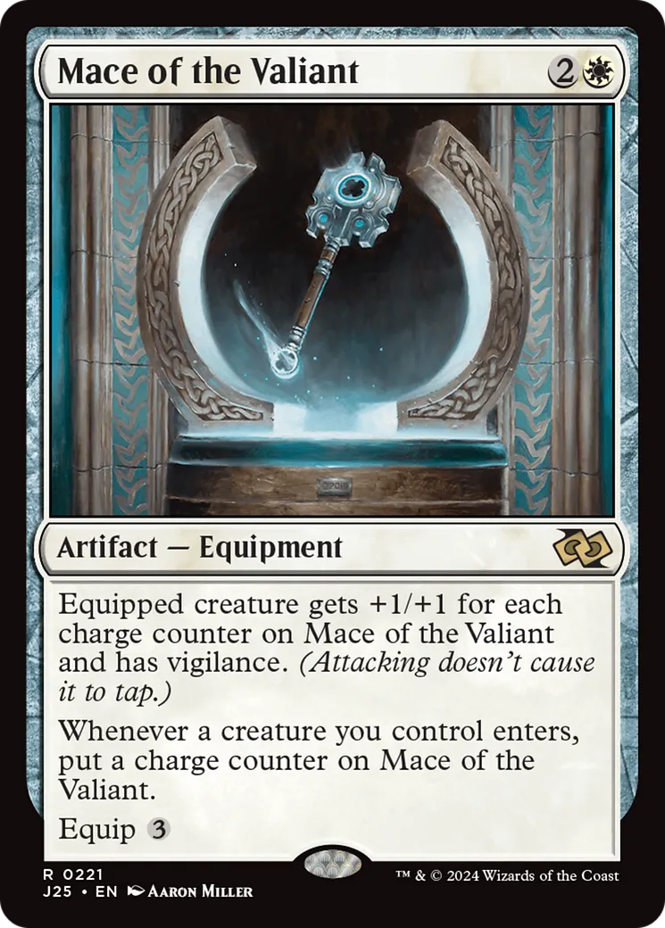 Mace of the Valiant from Foundations Jumpstart - Magic: The Gathering