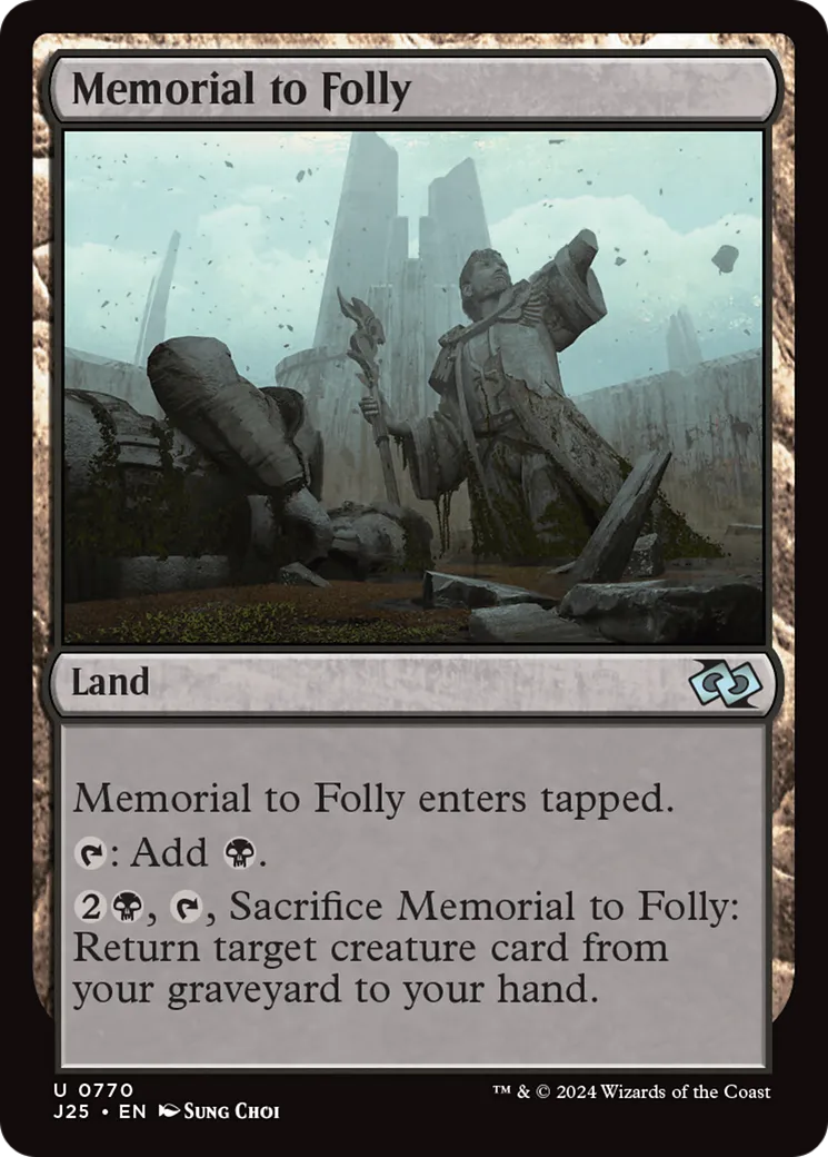Memorial to Folly — Foundations Jumpstart — Magic: The Gathering