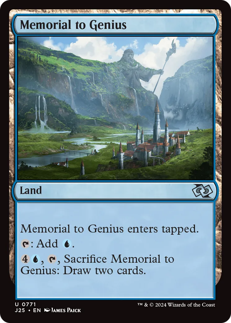 Memorial to Genius — Foundations Jumpstart — Magic: The Gathering