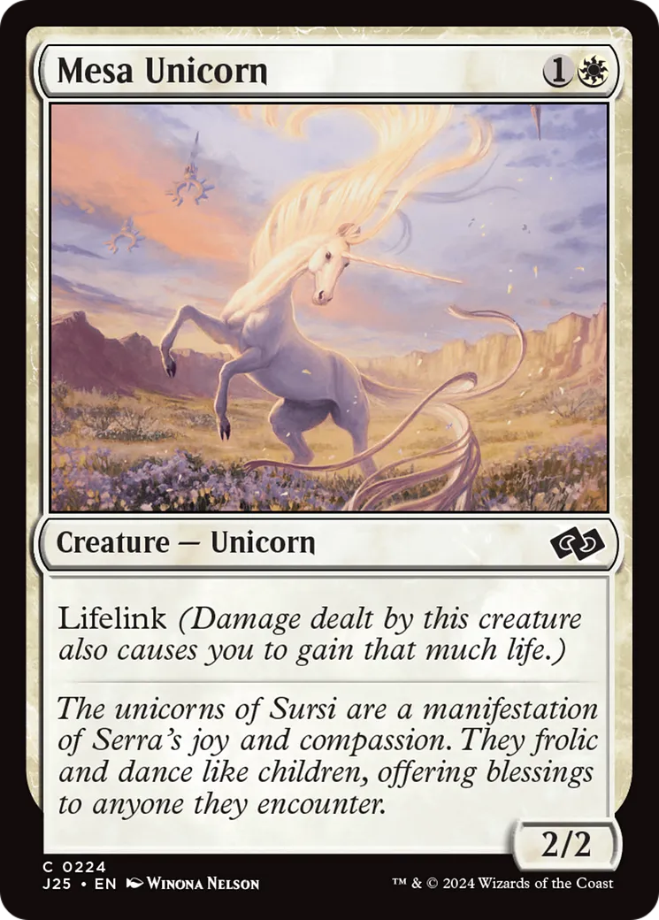 Mesa Unicorn — Foundations Jumpstart — Magic: The Gathering