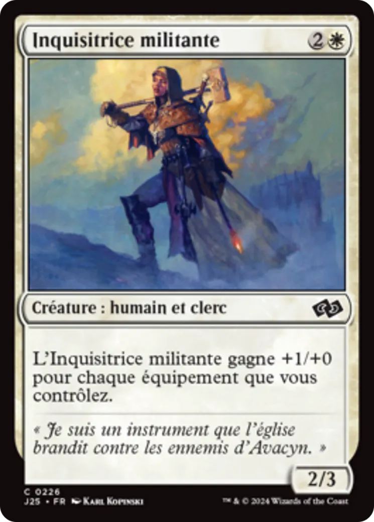 Inquisitrice militante — Foundations Jumpstart — Magic: The Gathering