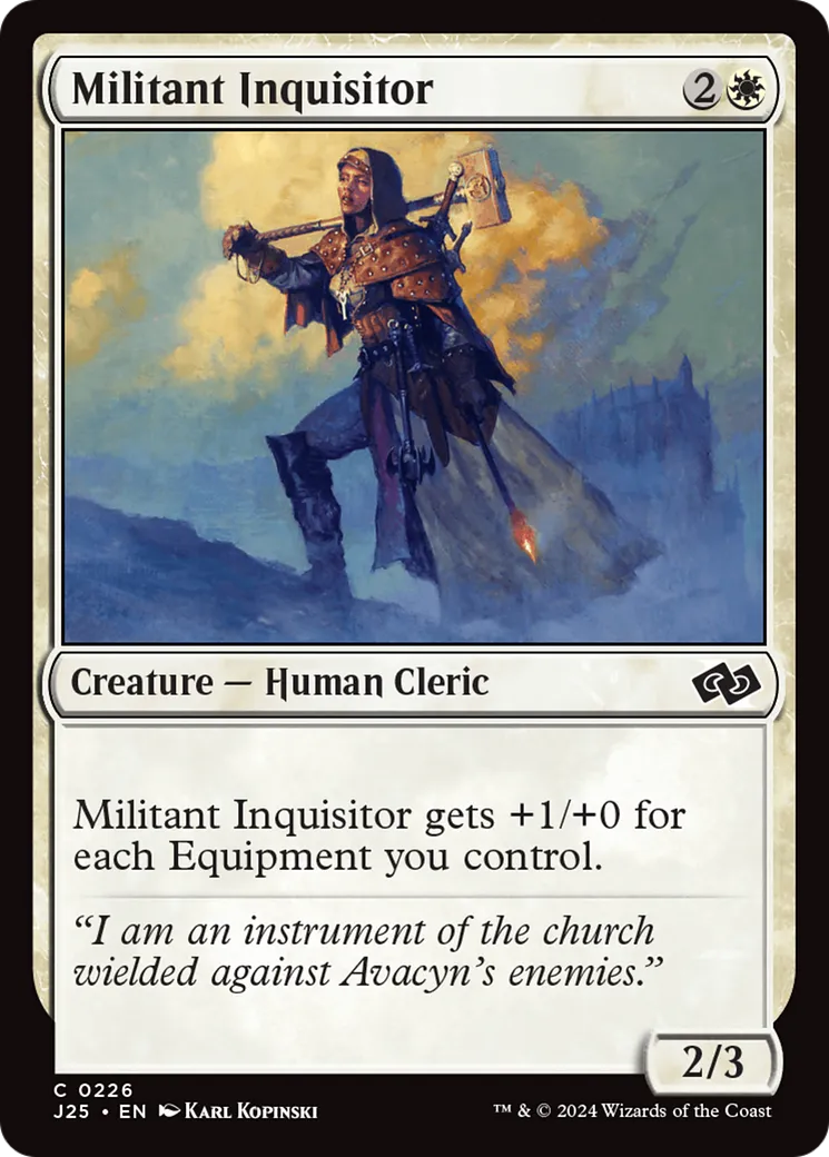Militant Inquisitor — Foundations Jumpstart — Magic: The Gathering