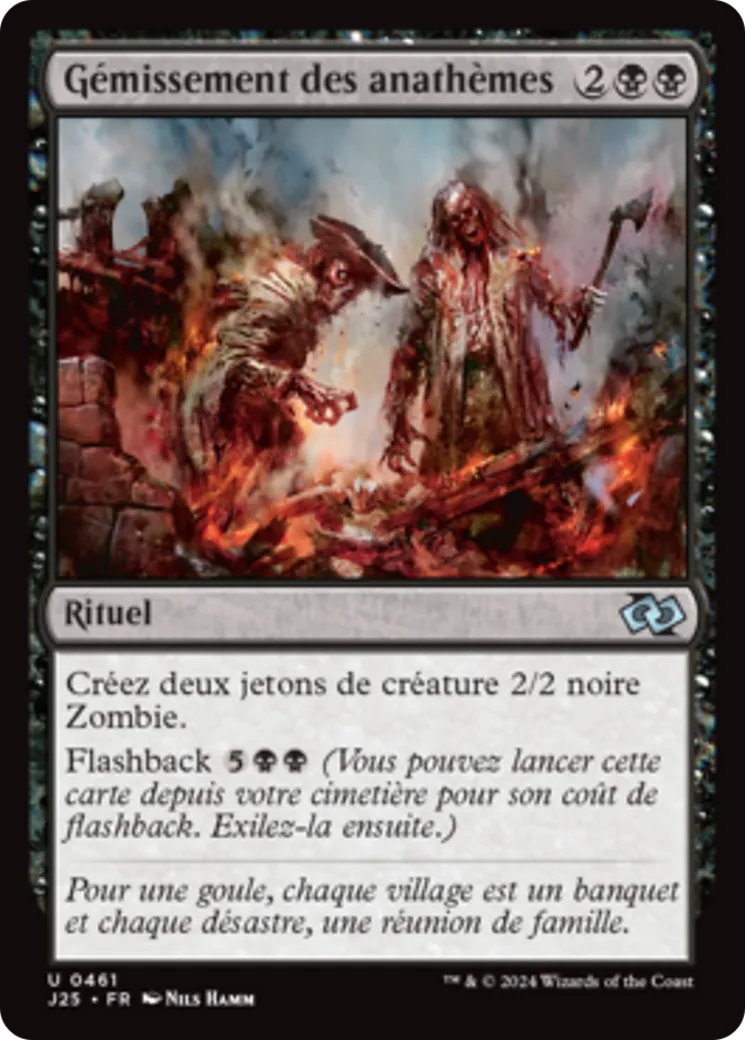 Gémissement des anathèmes — Foundations Jumpstart — Magic: The Gathering
