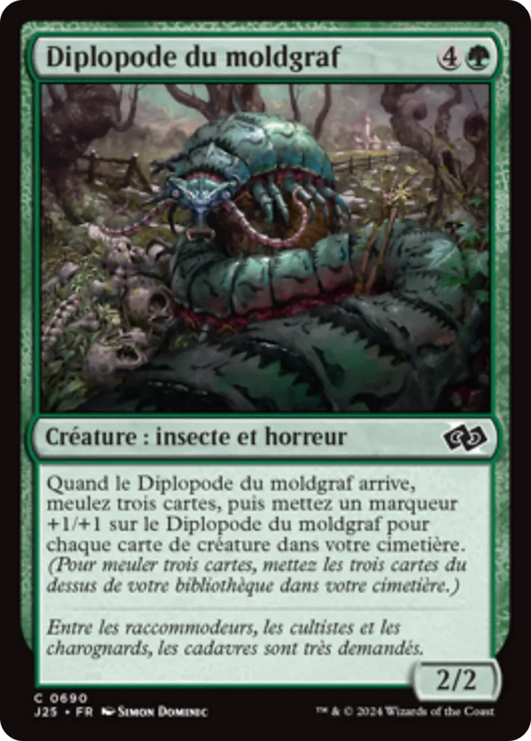 Diplopode du moldgraf — Foundations Jumpstart — Magic: The Gathering